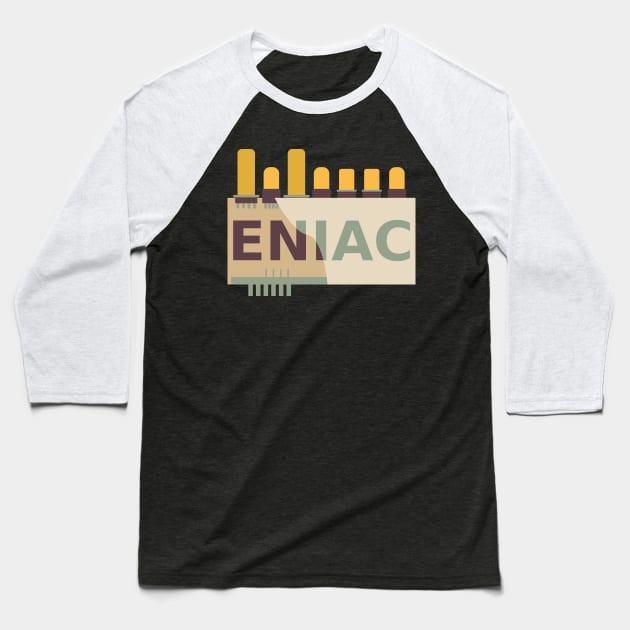 ENIAC Module Baseball T-Shirt by Advent of Computing